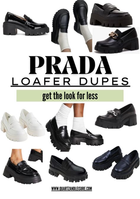 prada knock off sandals|prada monolith loafers dupe.